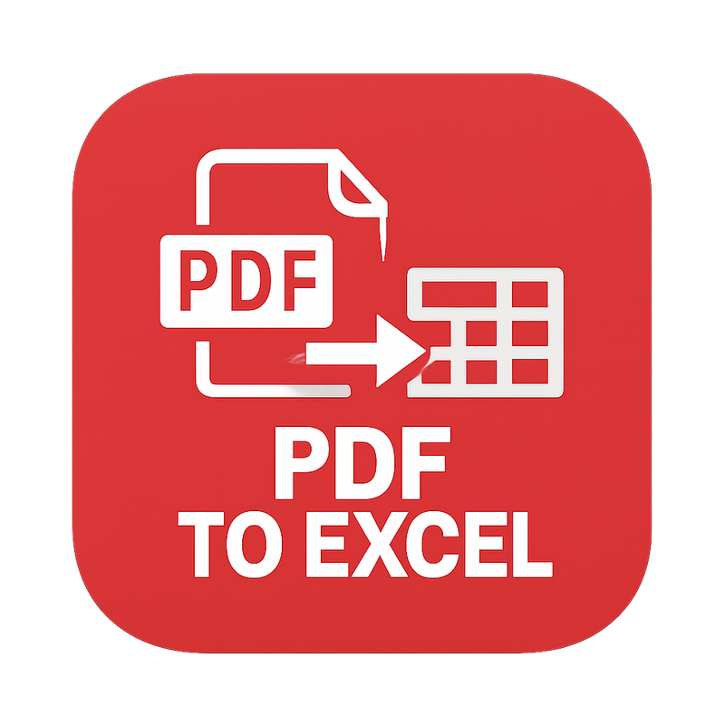 PDF to Excel Icon
