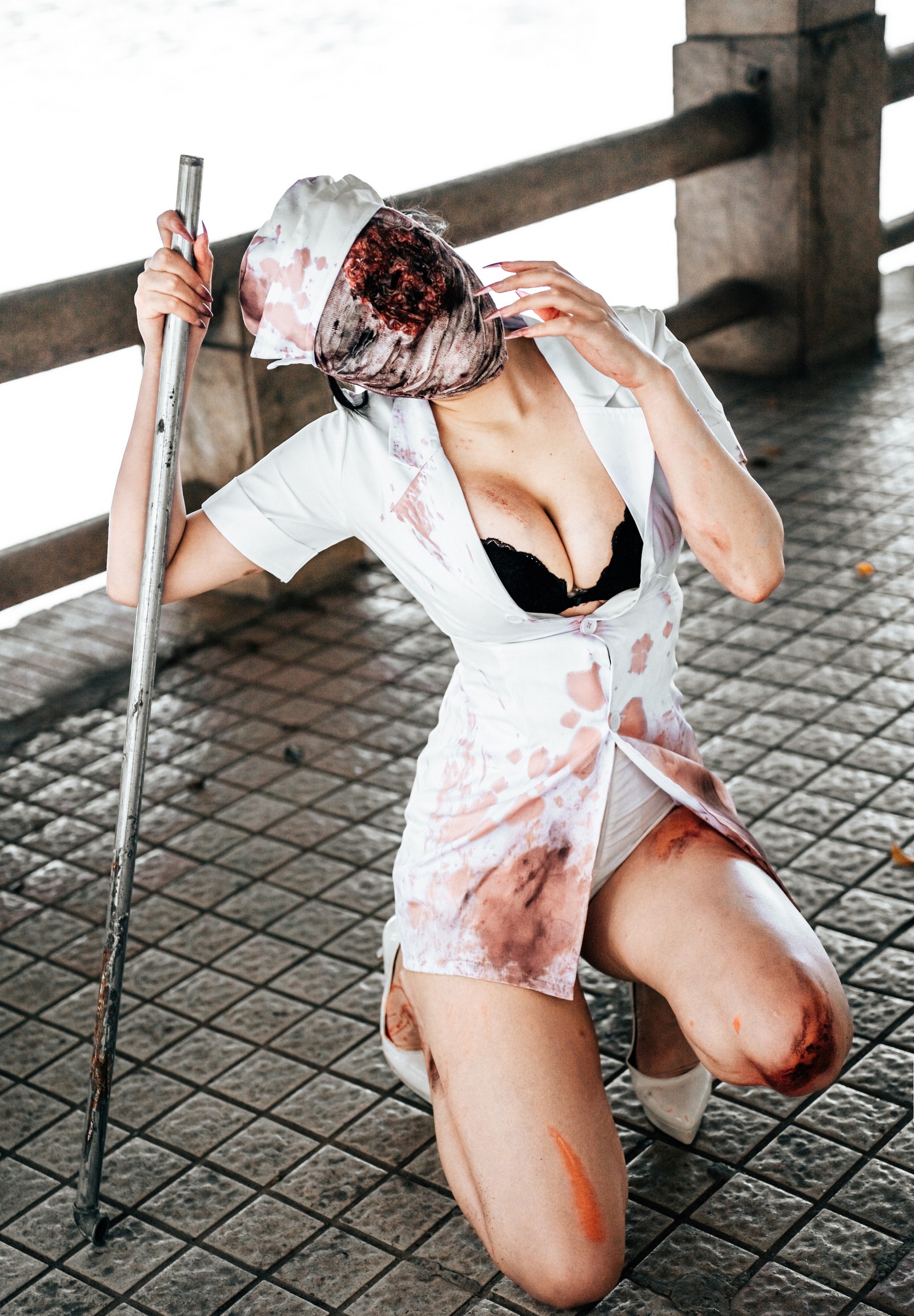 兔胖胖min – 寂静岭 丧尸护士 Cosplay 高清写真集（41P-249MB）恐怖题材插图7