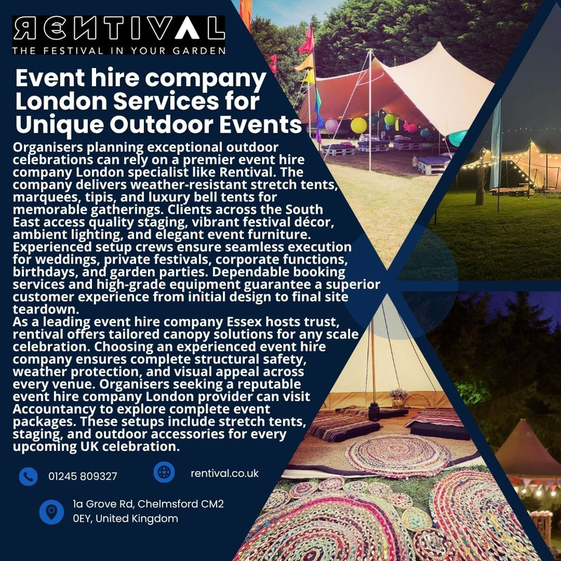 Event hire company London Services for Unique Outdoor Events