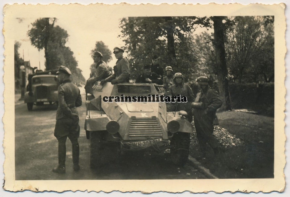Orig. Foto General Kurt Feldt 1.KD SdKfz 247 A Panzerspähwagen F