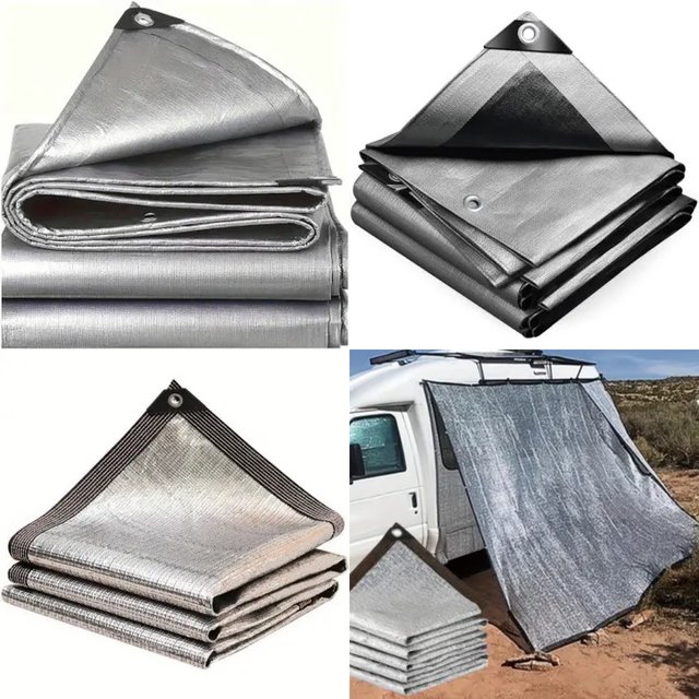 el tarpaul�n reflectante, impermeable, opaco y usos