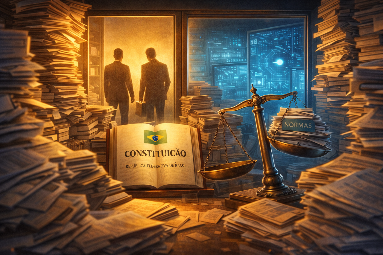 ⚖️ Quando a Lei Vira Ruído: Insegurança Jurídica, Tecnologia e o Esgotamento da Confiança Institucional