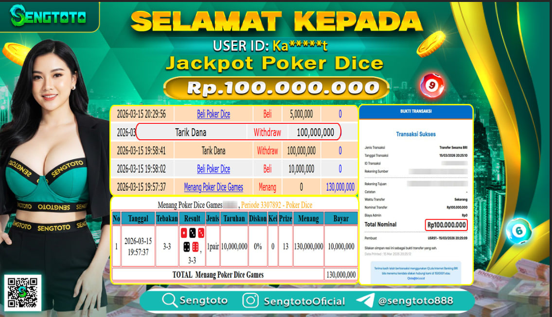BUKTI PEMBAYARAN LIVEGAME POKER DICE 