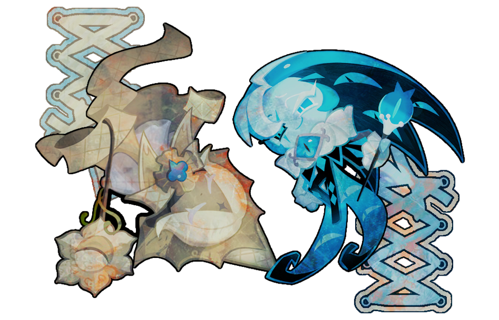 a graphic of pure vanilla and shadow milk cookie.