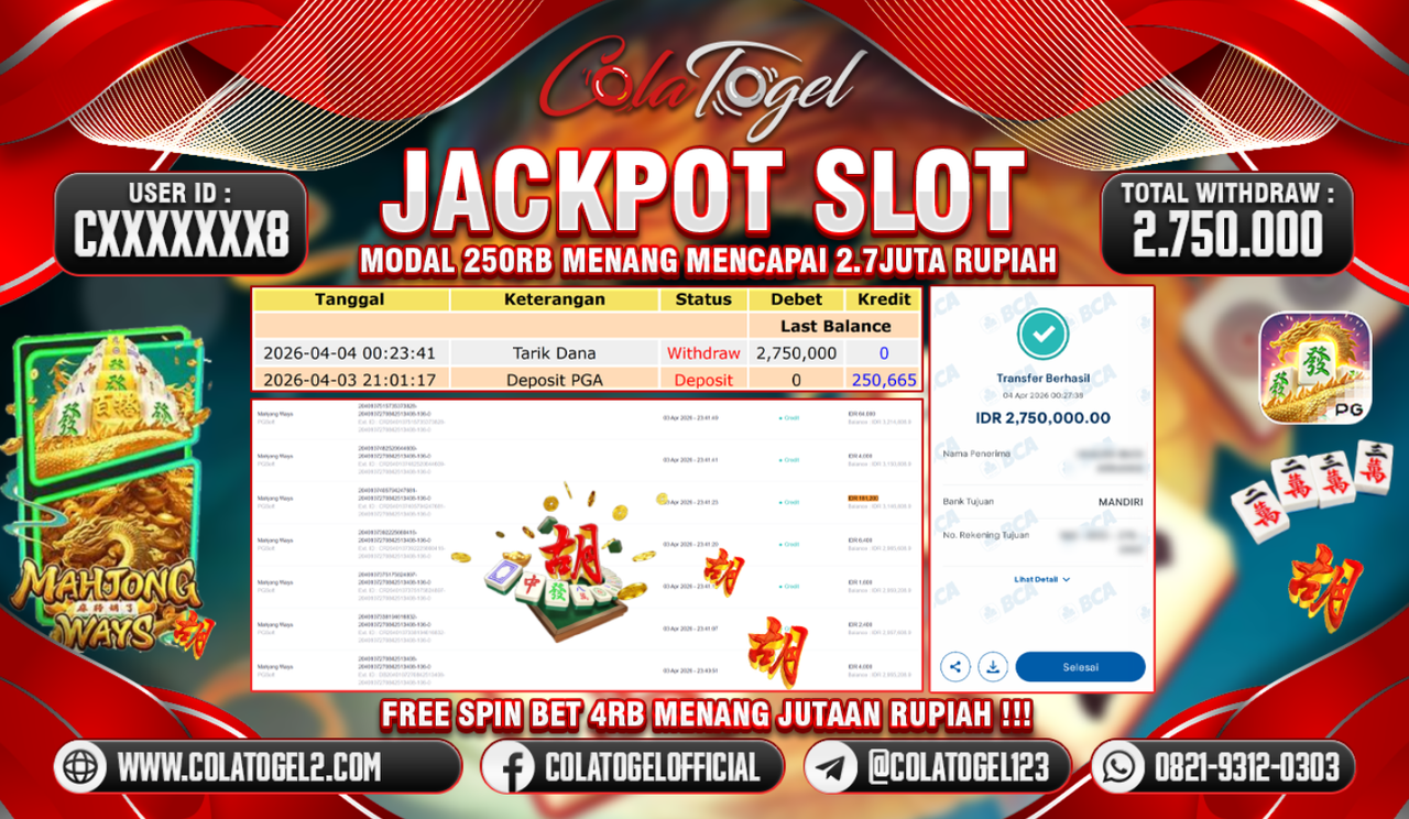 JACKPOT SLOT GACORR!!