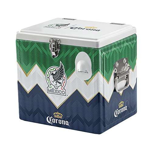 Amazon: Corona Hielera Metálica 15 litros Oficial Extra México Mundial 2022, Mundial de Futbol Qatar 22