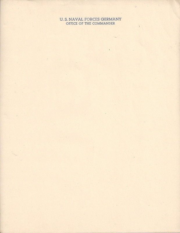 Folio ( US Naval Forces Alemania - Oficina Mando ) - 01a