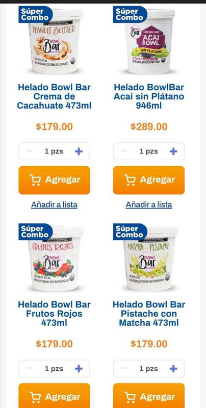 Chedraui: 2 x 1½ en Helados Bowlbar seleccionados 