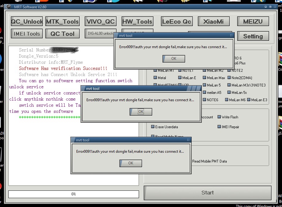 Mrt dongle not working GSMForum