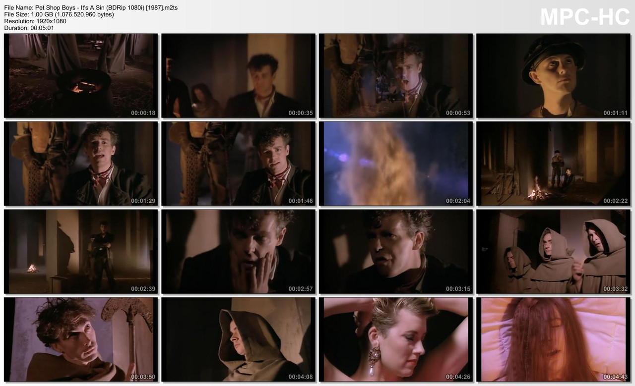 Pet Shop Boys - It's A Sin (BDRip 1080i) [1987]