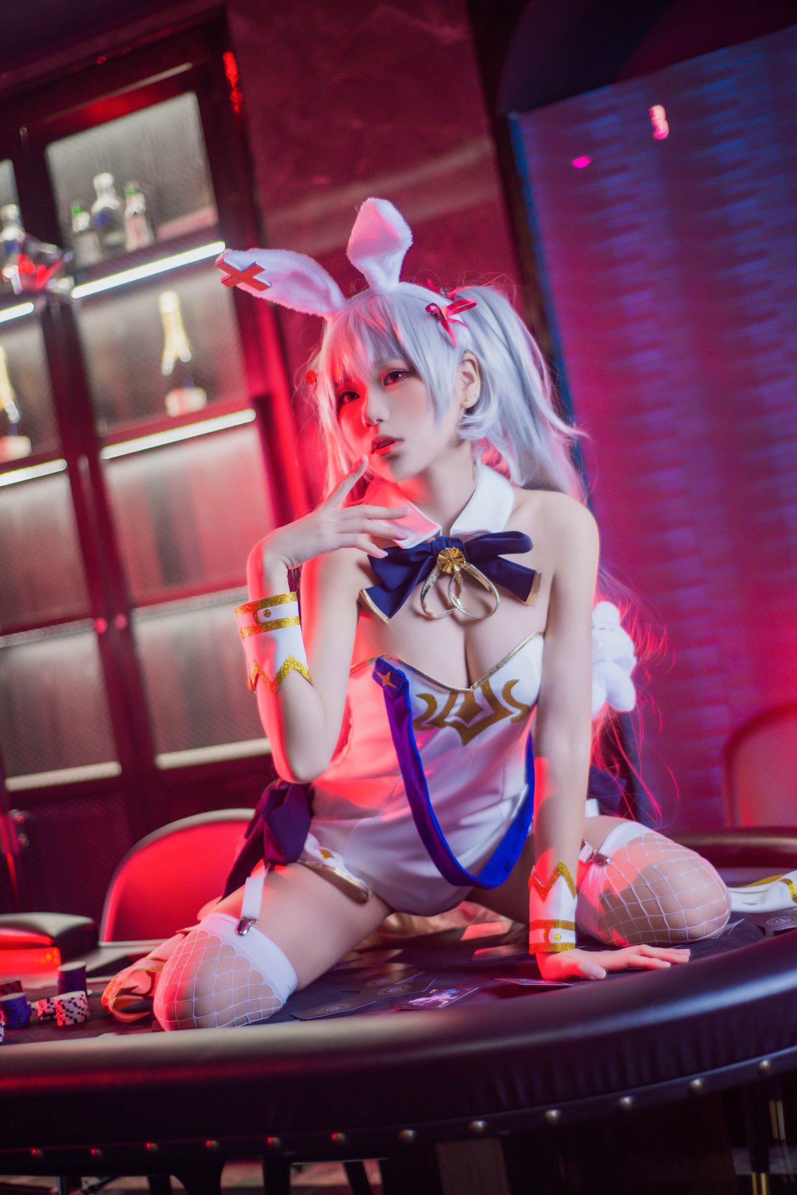 刺青Poi 阿布鲁奇公爵 荷官 Cosplay｜碧蓝航线 角色 写真图集【32P｜174MB】插图6