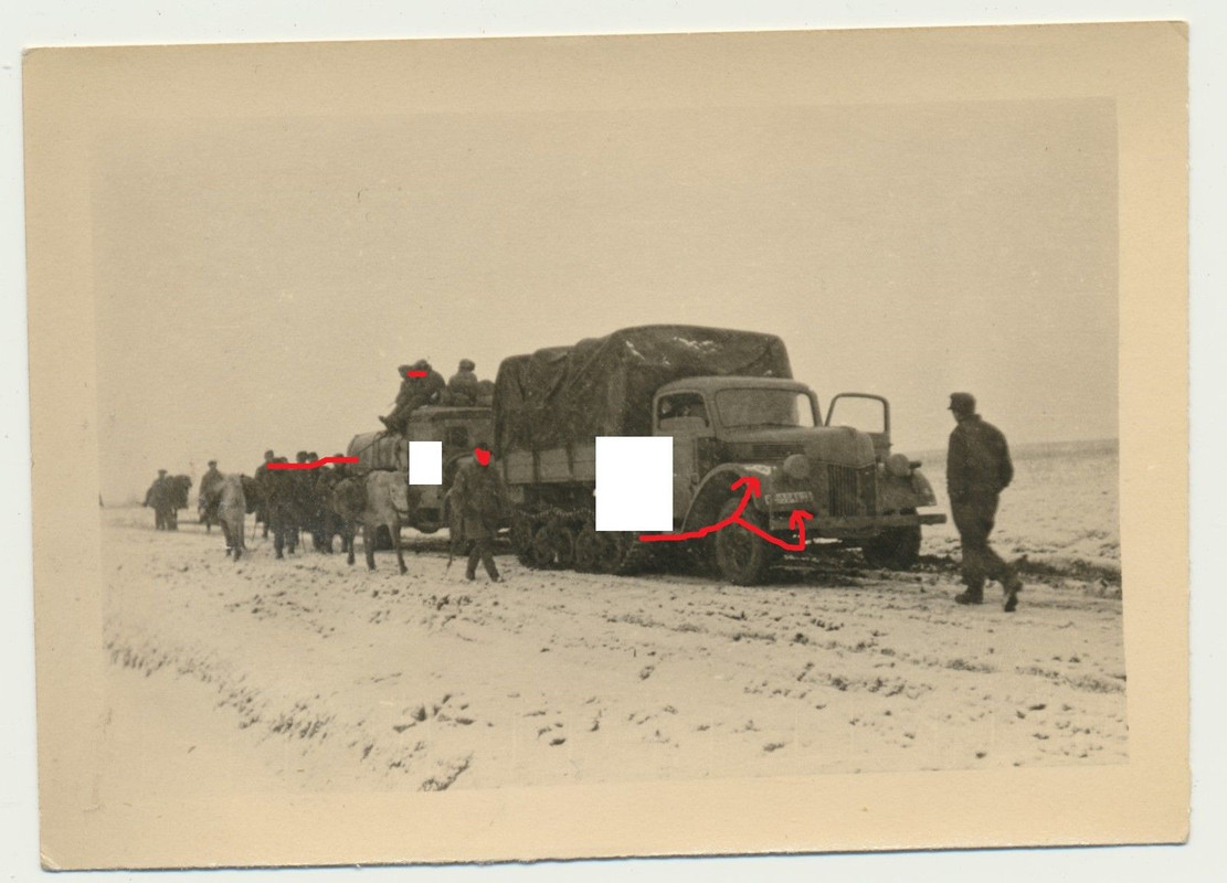 Russland Rückzug einer deutschen Panzer Einheit 