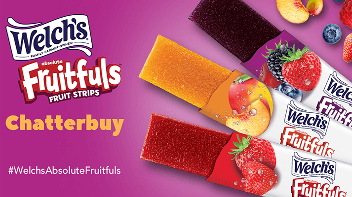 Welch’s Absolute Fruitfuls: Free Chatterbuy Pack for 1,000 Lucky Shoppers Welch’s Absolute Fruitfuls: Free Chatterbuy Pack for 1,000 Lucky Shoppers