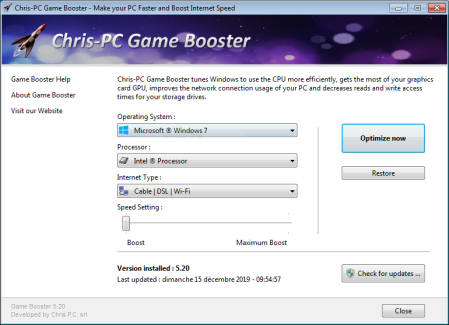 Chris PC Game Booster 5.20 Multilingual
