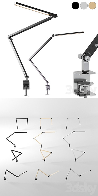 Clamp table lamp RH Restoration Hardware Z-bar