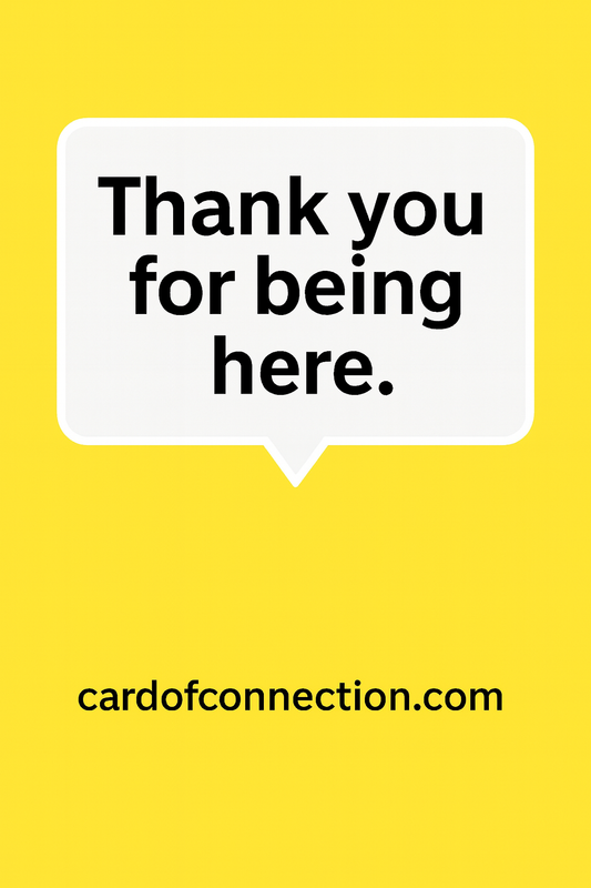 Card of Connection - English