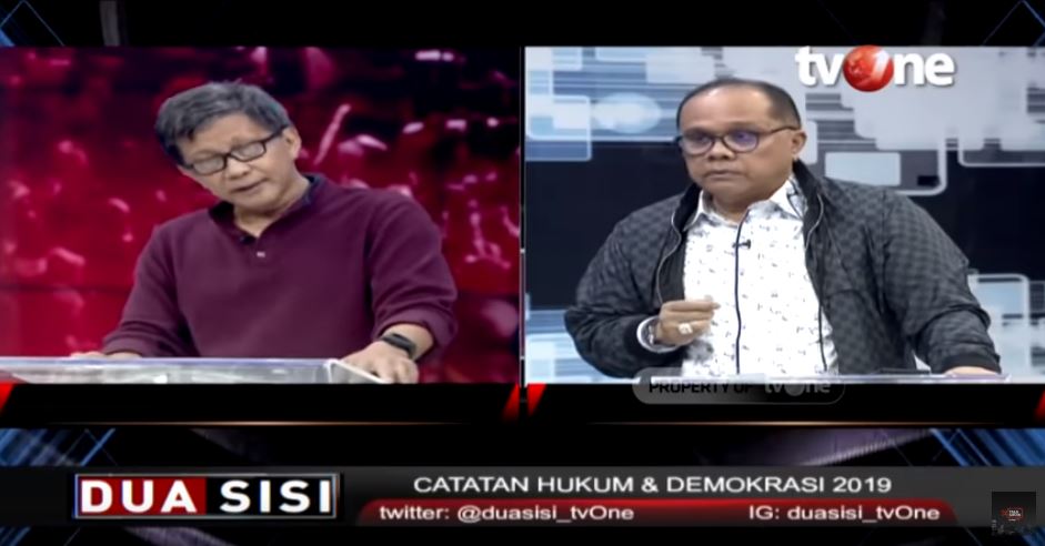 Rocky Gerung dan Junimart Girsang