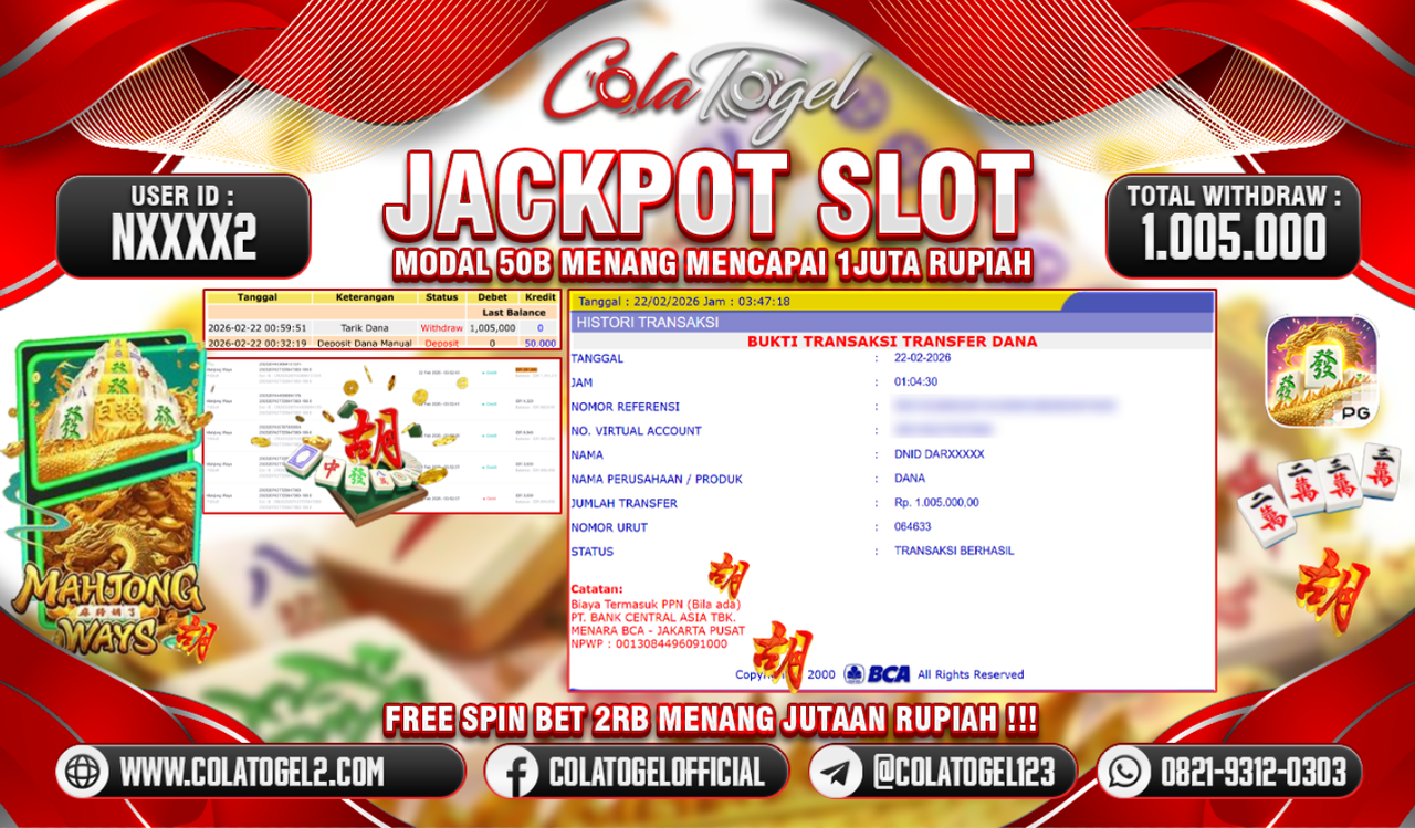 JACKPOT SLOT GACORR!!