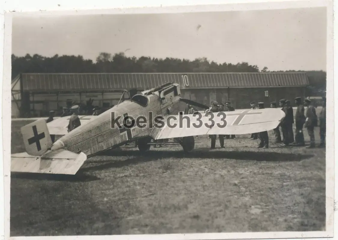 Foto Junkers Fokker D.I Jagdflugzeug Flugplatz Frankfurt Oder 1918 Flugzeug 1.WK (1)