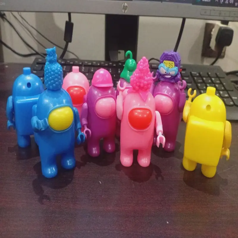 Alternative view of Among Us Crewmate Figures- Imported Preloved