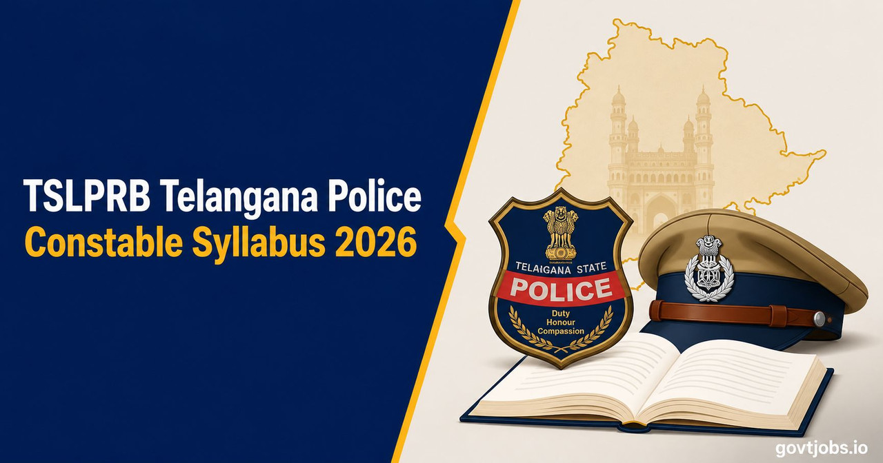 TSLPRB Telangana Police Constable Syllabus 2026 exam pattern and preparation guide