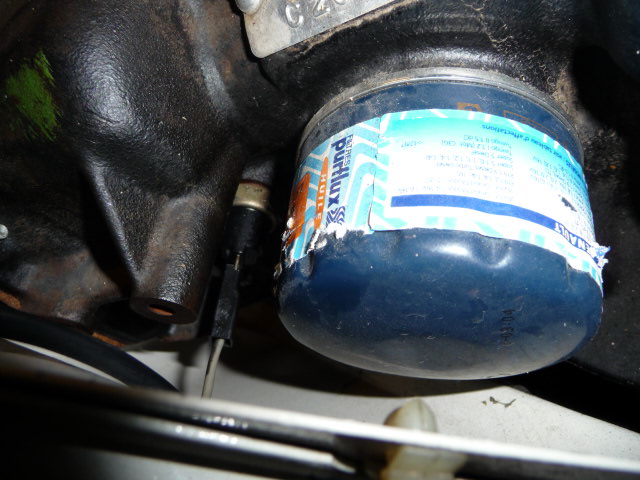 fil gris sonde pression d'huile