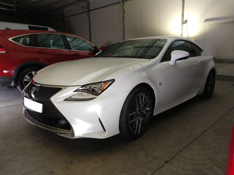 Lexus RC350 Ultra White Pokaż Swój Blask Kosmetyka aut