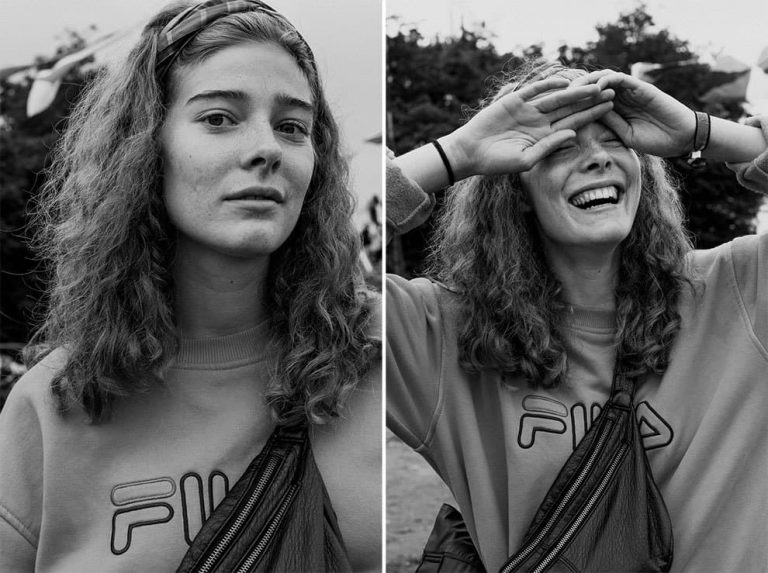 Девушка делает очаровательные фотографии незнакомцев До и После того, как их поцеловали