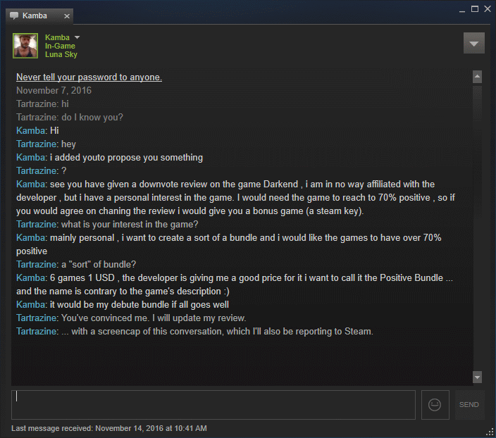 Darkend bribe by Kamba