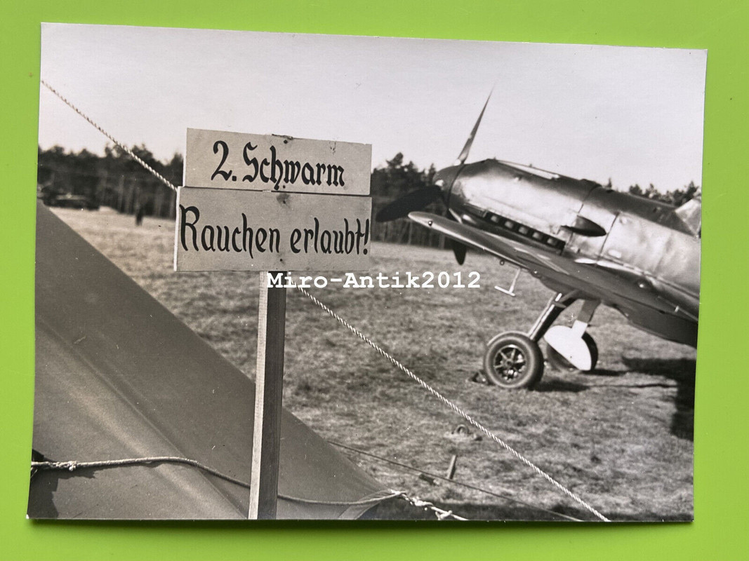 Gross Foto, Messerschmitt Bf 109, Rauchen erlaubt (N)50719