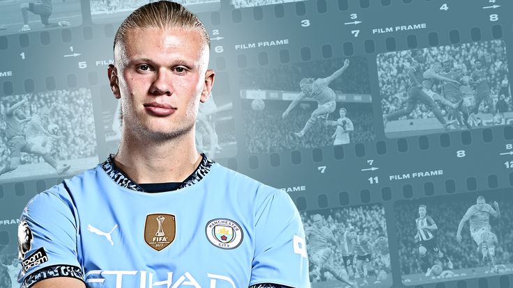 How many shots does Erling Haaland take a game