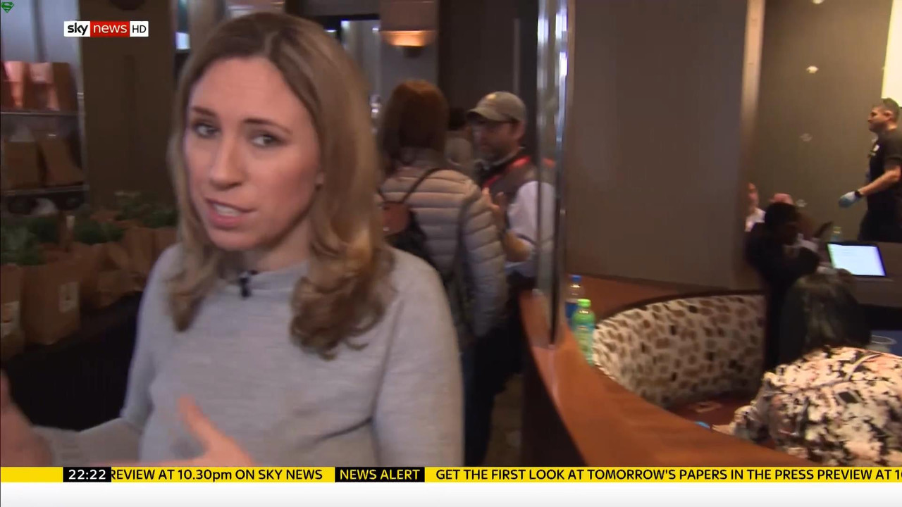 24 January - 22.00.00 - Sky News At 10. Anna Botting with the ma