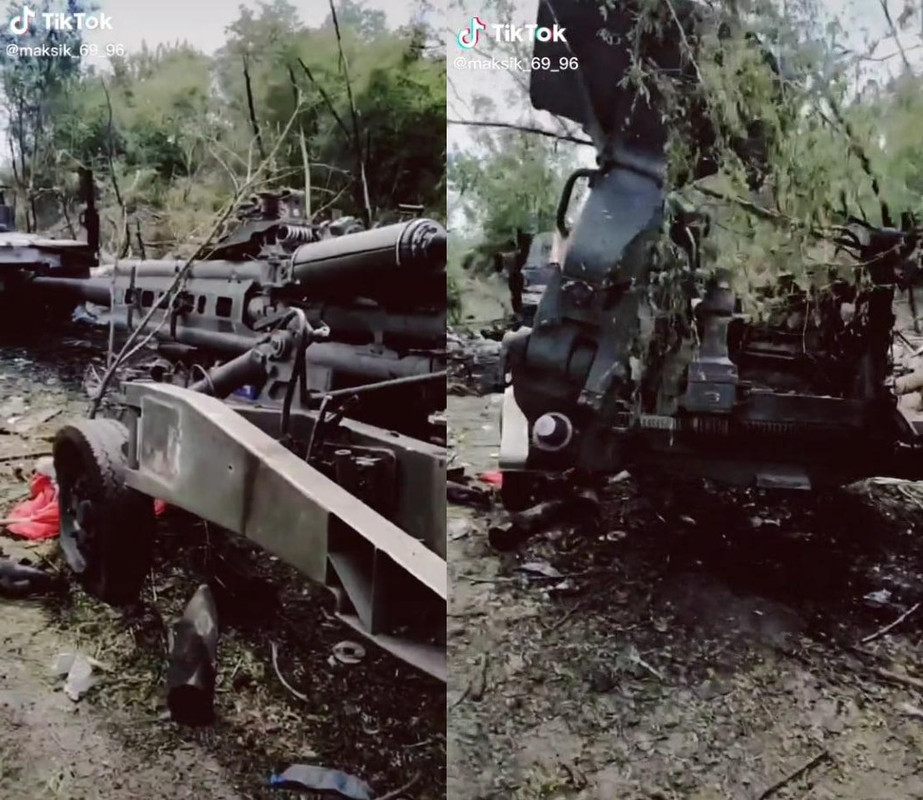 1022 155mm M777A2 howitzer dam 29 08 22