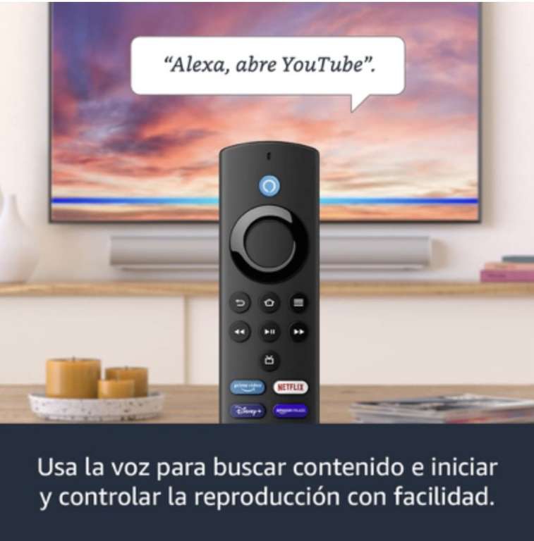 33% DE DESCUENTO EN Fire TV Stick Lite, DISPOSITIVO DE STREAMING EN HD, AMAZON 
