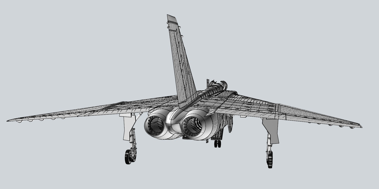 1-48-1-72-avro-canada-cf-105-arrow-3d-printed-kit-project-by-zsolt