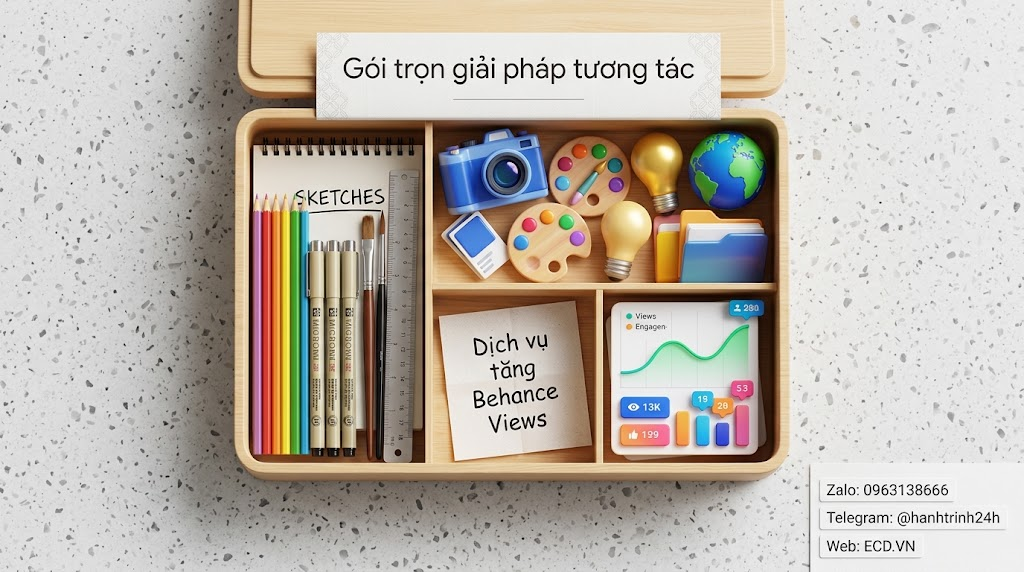 dịch vụ tăng behance views nhanh behance pro