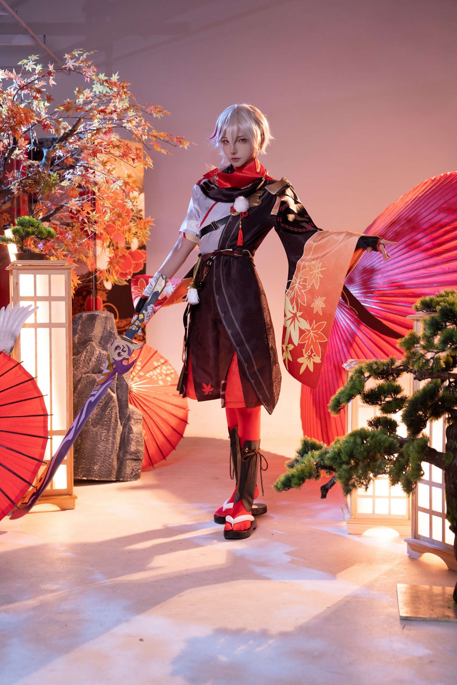 Seya-狮砸 – 原神 枫原万叶 Cosplay 高清写真（9P-88MB）插图8