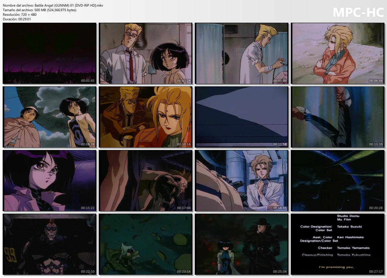 Alita - Battle Angel (GUNNM) [OVAS] (1993) [480p - 1080p]