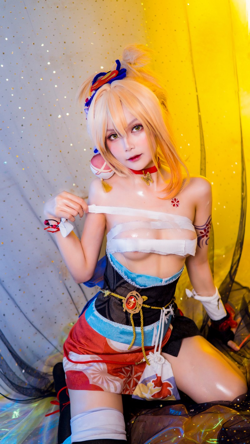 Joyce Lin2x Yoimiya Cosplay Genshin Impact 写真 40P插图6