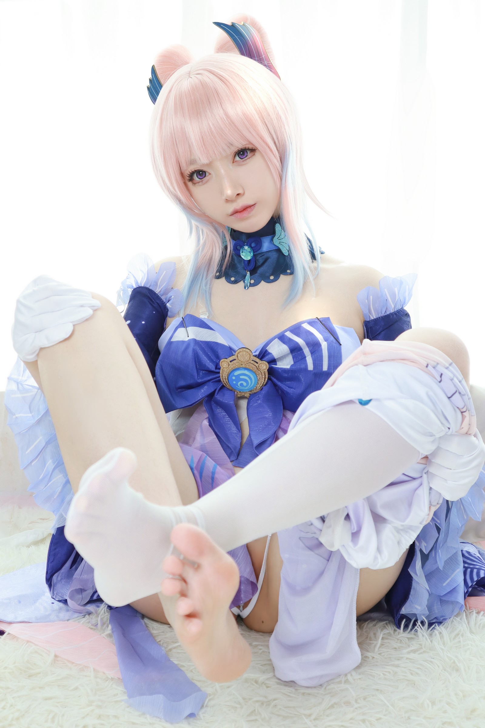 朝霧愛 – 原神 珊瑚宮心海 Cosplay 高清写真集（34P-406.5M）插图6