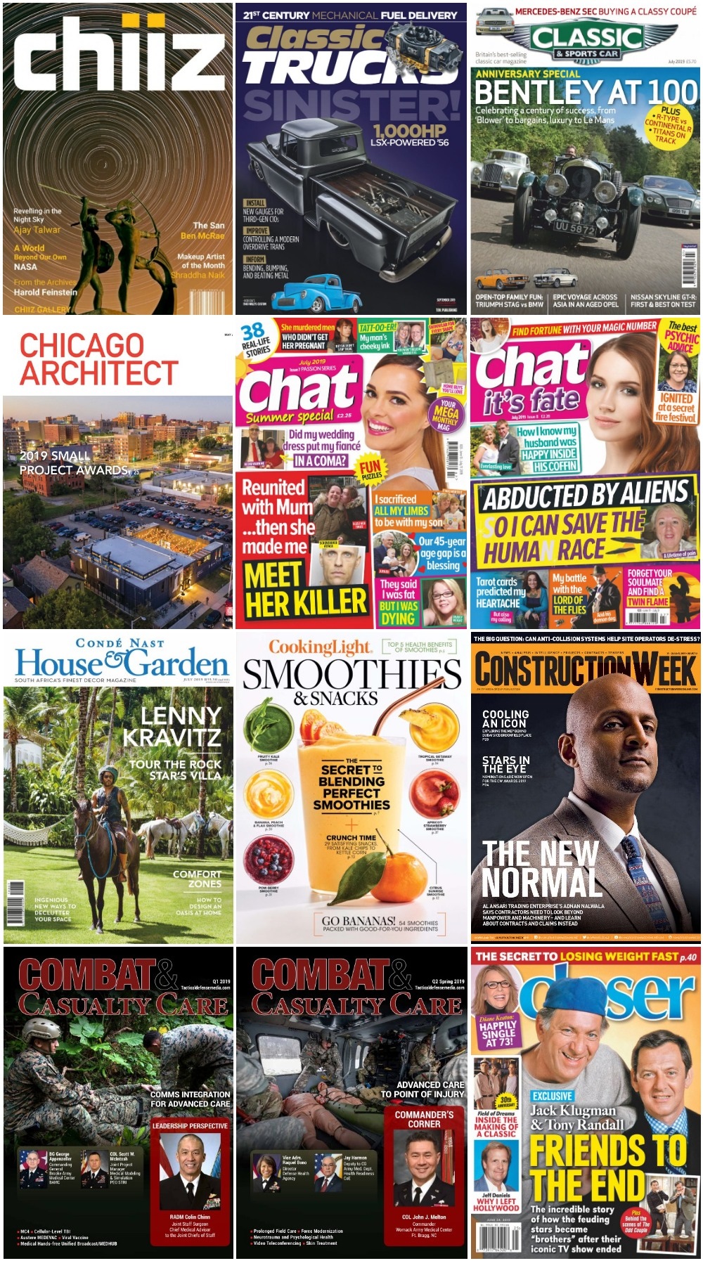 50 Assorted Magazines - June 27 2019
