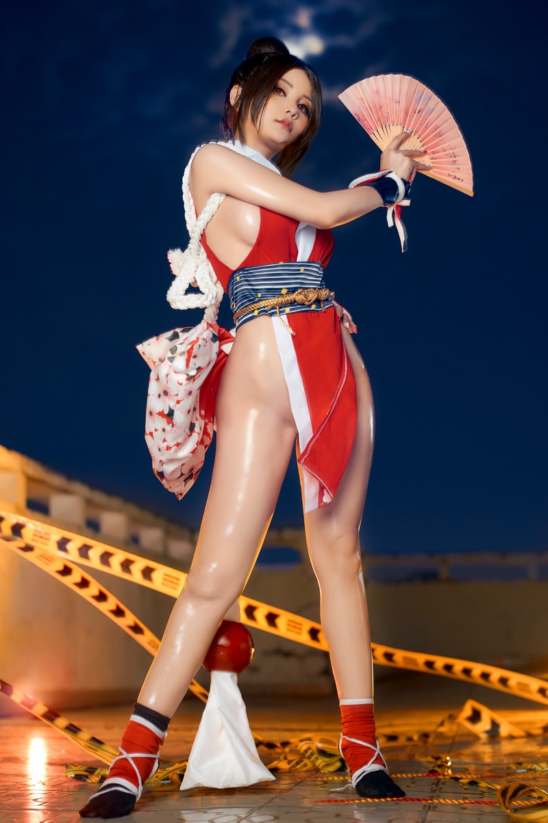 Joyce Lin2x Mai Shiranui Cosplay 性感写真 39P插图6