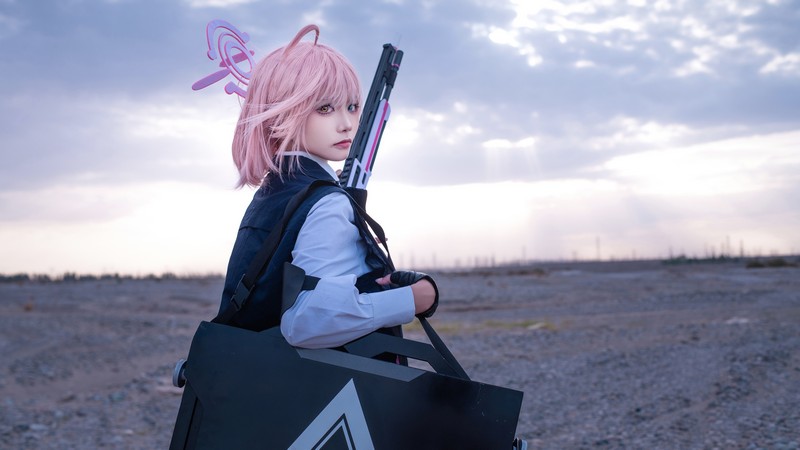 艾西Aiwest 星野Cosplay写真图集 碧蓝档案角色高清美图 49P (290.6M)插图4