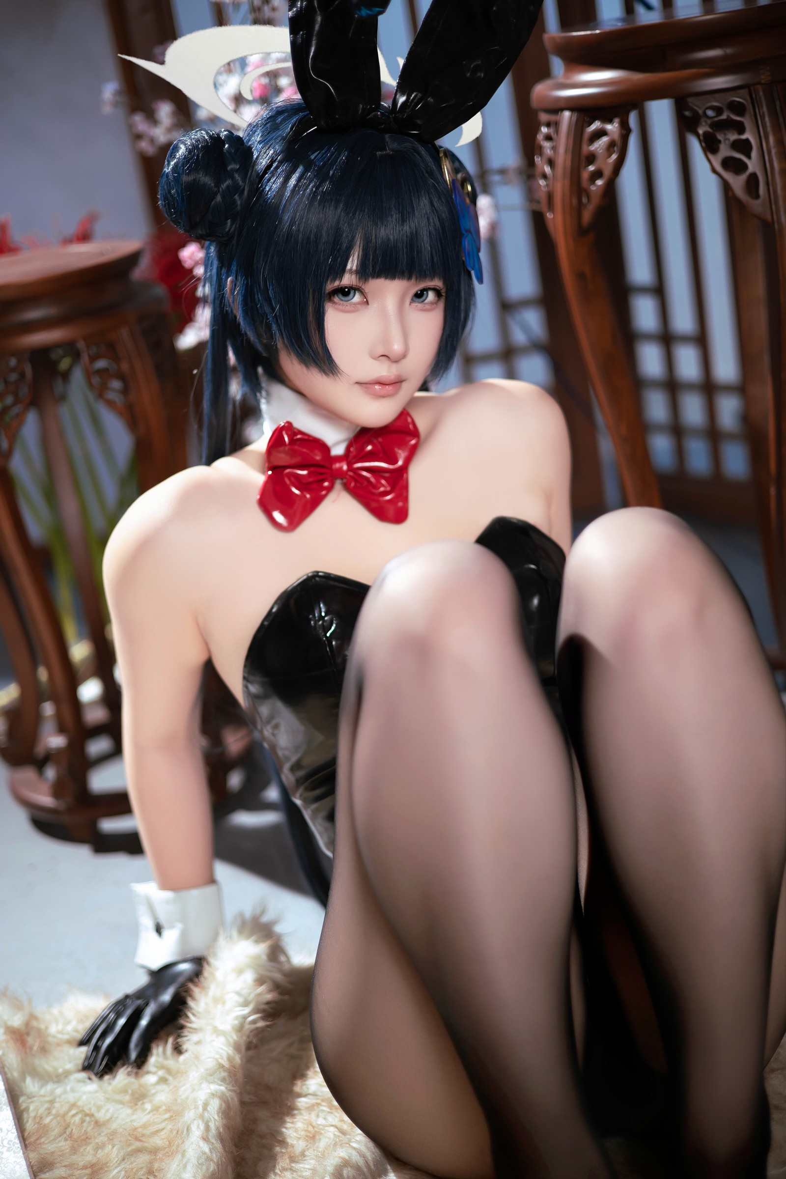 屿鱼 Yuyu 蔚蓝档案 龙华妃咲 兔女郎 Cosplay 写真集（40P｜268MB）插图6