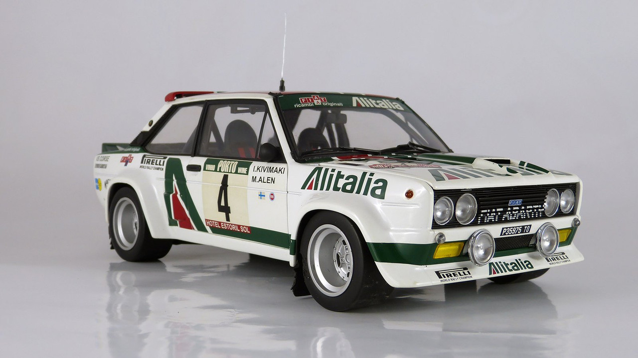 Fiat 131 Abarth Alitalia Kyosho 1/18 Rallye 1978 Walter Röhrl - Miniature Métal