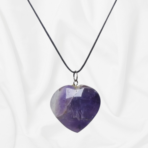 Amethyst Heart Pendant