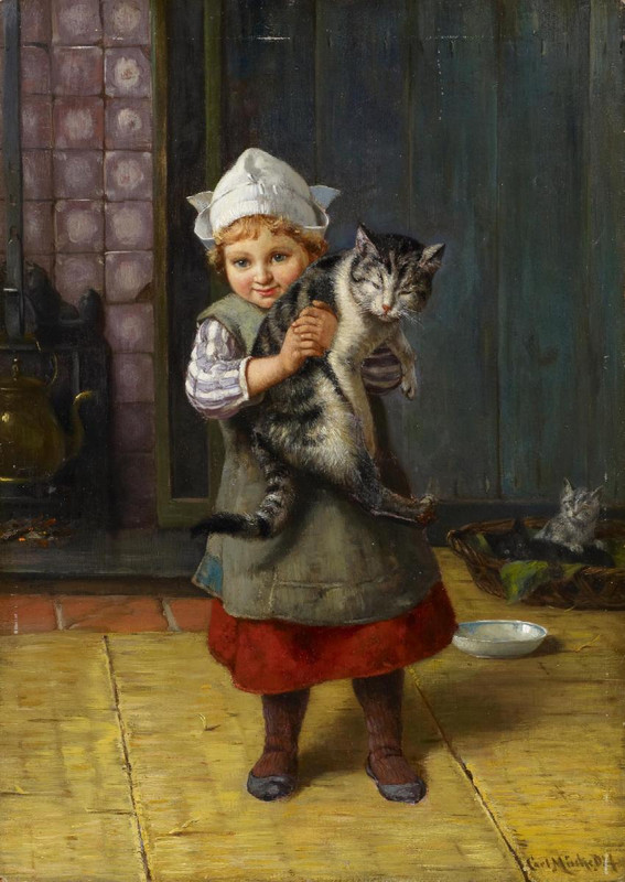 1-Hollaendermaedchen-mit-Katze