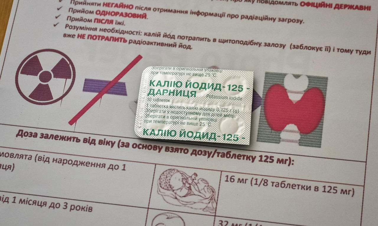 La Unión Europea envía a Ucrania 5,5 millones de pastillas contra la radiación