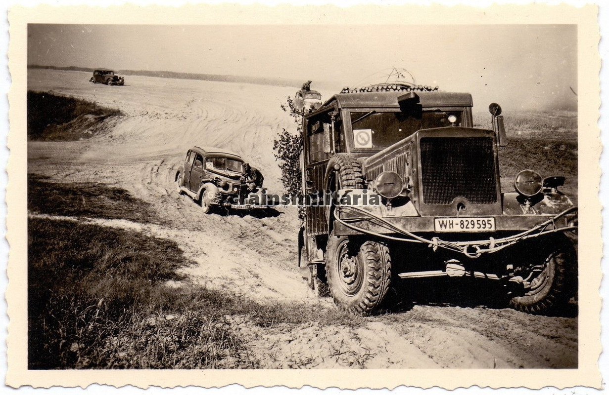 Orig. Foto Funkwagen Horch 901 Pkw Kübelwagen Wa