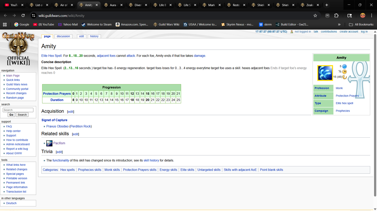 Amnity (should go to smite prayers)